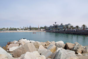 Main beach and mole, Swakopmund